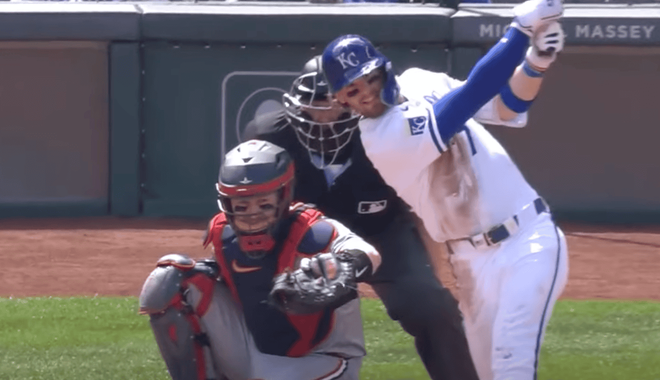 Bobby Witt Jr. showcasing his skills, representing Kansas City in Baseball's Elite lineup.